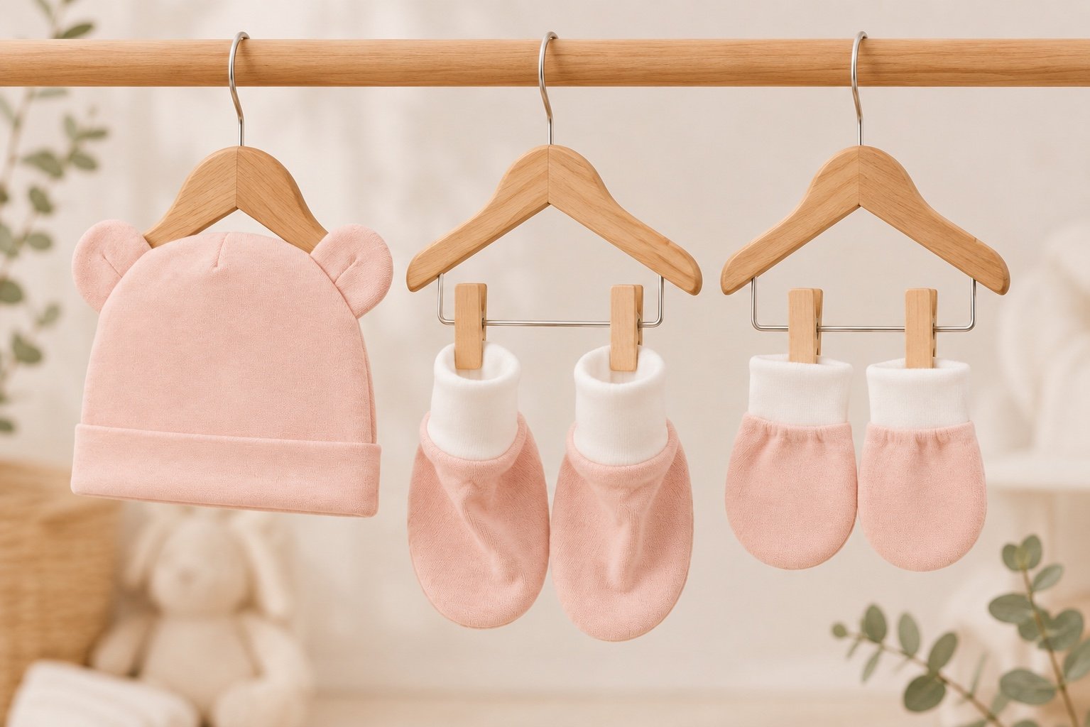 TinyCudds First Hug Set – Dusty Rose | 3-Piece Baby Essentials Set - Image 5