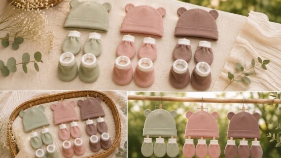 TinyCudds Little Love Essentials | 9-Piece Baby Essentials Set